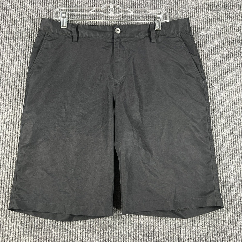 Adidas Mens Shorts 34 Black Chino Golf Lightweight Outdoor Casual Climalite
